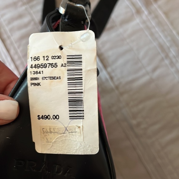 NWT Y2K PRADA vintage hot pink/black leather - Picture 7 of 11